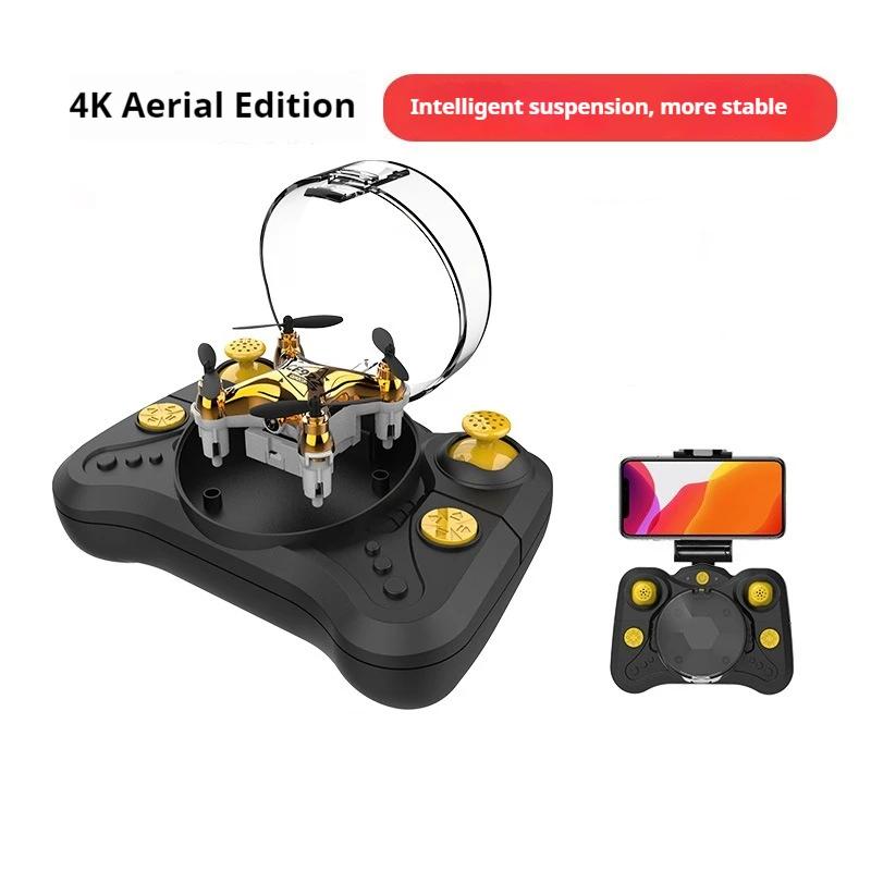 Новый мини-квадрокоптер RC 7x7 см HT02 Управление через приложение Беспилотный летательный аппарат 4K Самолет Аэрокамера Мини-дрон с оптическим потоком Игрушки Подарок