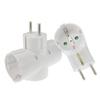 European Type Conversion Plug 1 TO 3 Way EU Standard Power Adapter Socket 16A Travel Plugs AC 0V