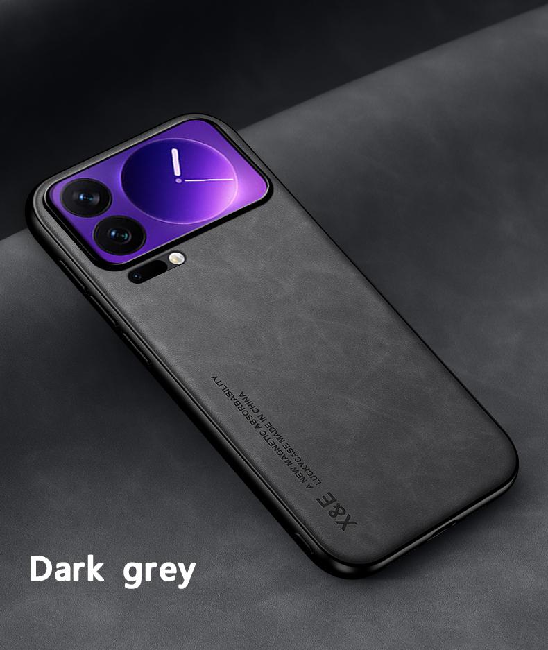 Модный кожаный чехол-фунда для Xiaomi Mi 17 Pro Max 17Pro Ультратонкий автомобильный магнитный защитный чехол для телефона Capa