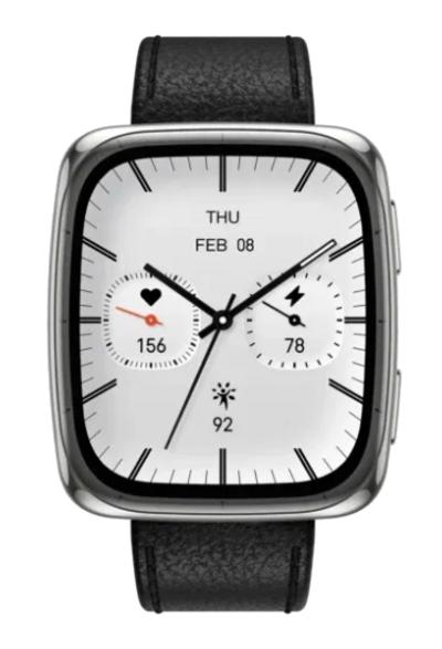 Amazfit active 2 square smartwatch black and silver