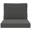 Outdoor Sofa Cushion 2 pcs Anthracite Polyester