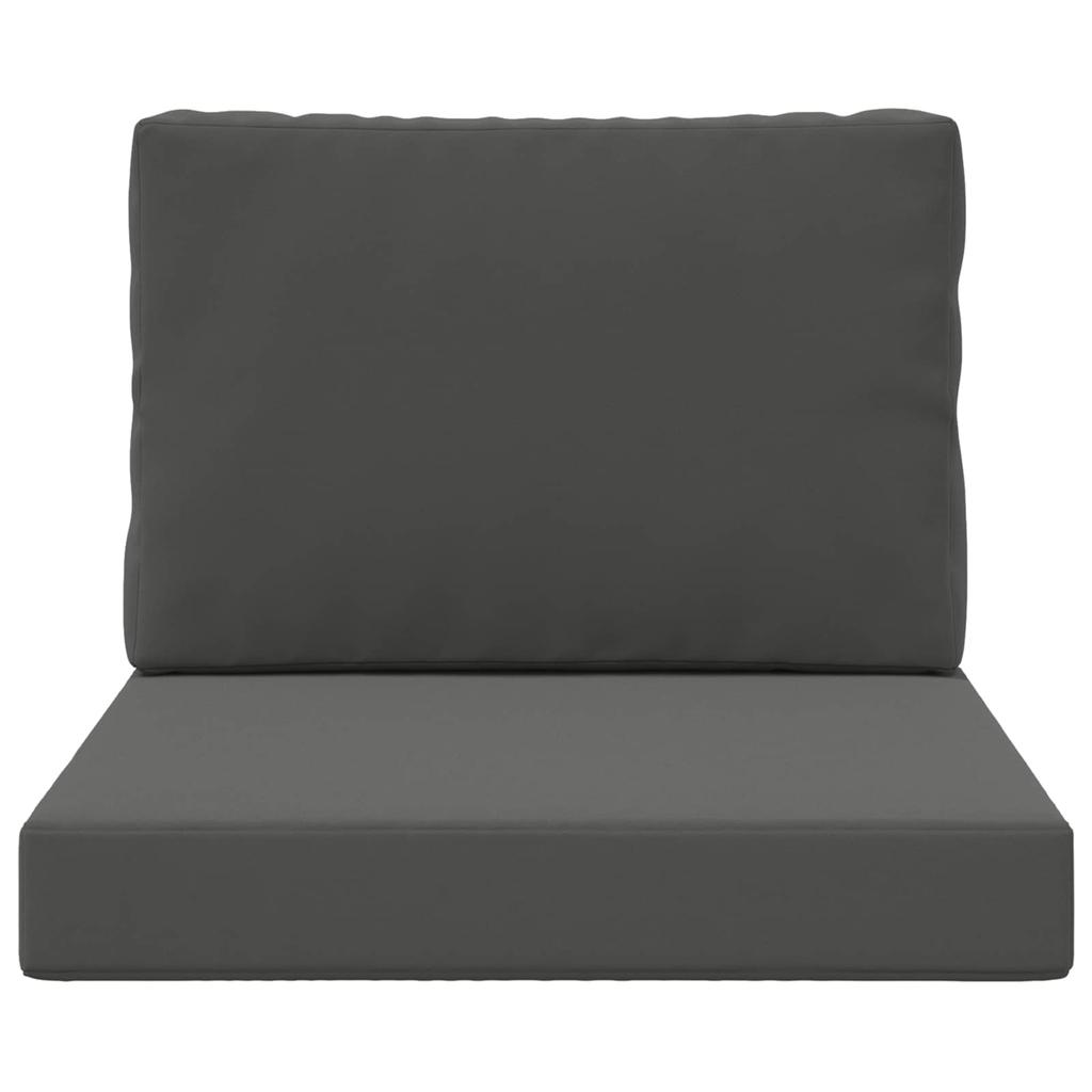 Outdoor Sofa Cushion 2 pcs Anthracite Polyester
