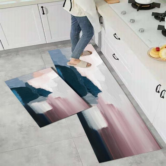 Моющийся кухонный напольный коврик, нескользящий коврик для ванной комнаты, входная дверь, балкон, прачечная, коридор, винтажный ковер, коврик для гостиной