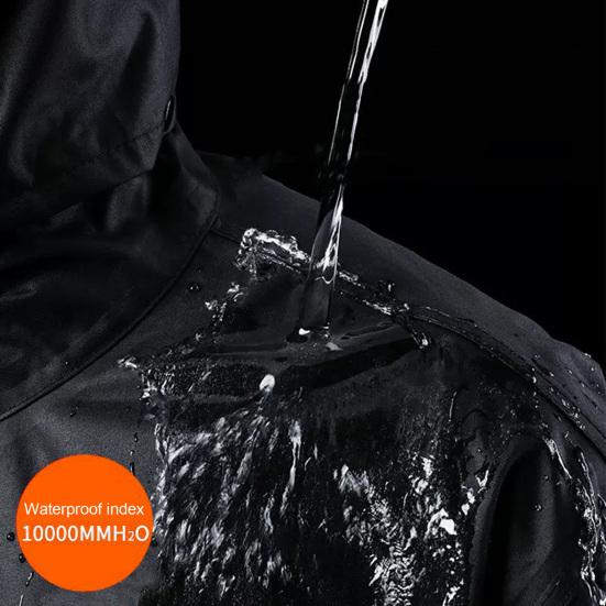 2 шт./компл., костюм от дождя для взрослых, водонепроницаемая, дышащая, высокая видимость, светоотражающая полоска, уличная куртка от дождя, брюки