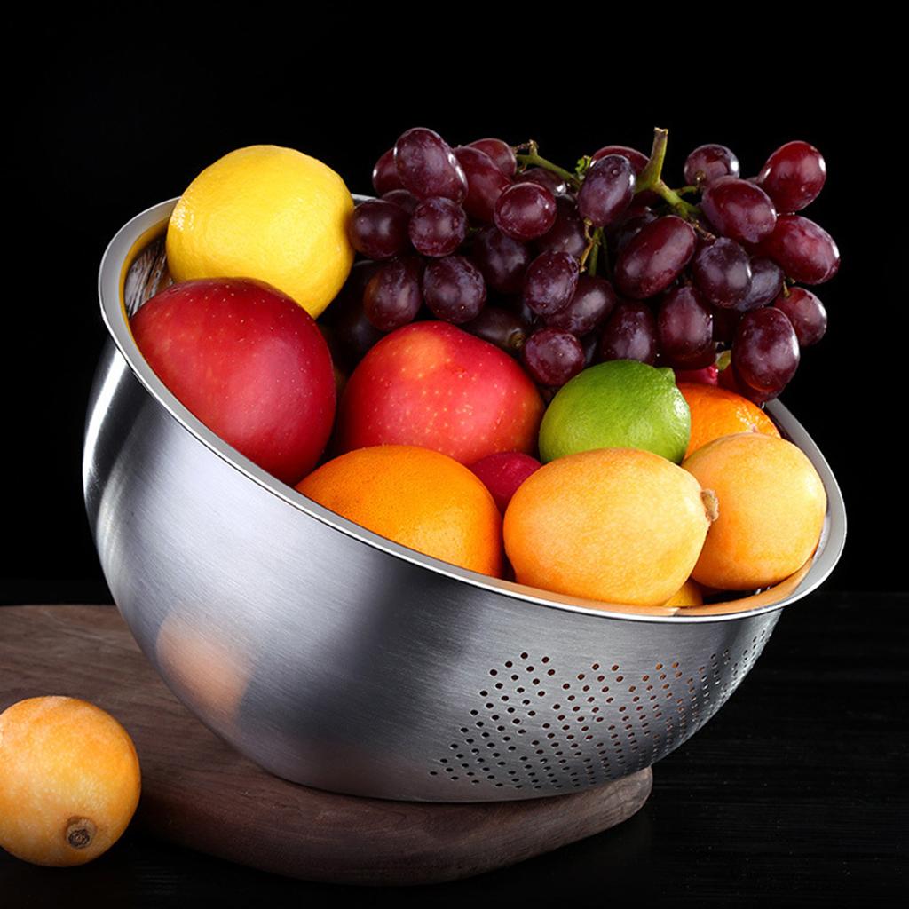 Кухонный дуршлаг, Дуршлаг из нержавеющей стали, Миска для мытья риса, Миски для мытья овощей и фруктов для очистки, Риса и, Кухонные инструменты