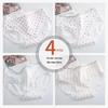 Nanjiren Women's Soft Breathable Japanese Print Cotton Briefs 4-Pack