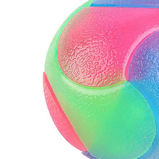 Эластичный игрушечный мяч для домашних животных, хорошая прочность, светящийся, устойчивый к укусам, мигающий отскок, компаньон для домашних животных