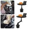Universal Car Cup Holder Tray 360 Degree Rotatable Car Food Desk For Foods Holder