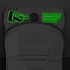 Fluorescent Flush Toilet Signs Glow in The Dark Sticker, Finger And Remind to Home Design, Waterproof PVC Decal for Tank Wall Decoration Decorative