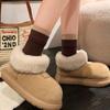 Модные новые женские зимние ботинки, повседневные удобные плоские ботинки с зимним теплым плюшем 2024 года, высококачественные модные однотонные женские ботильоны