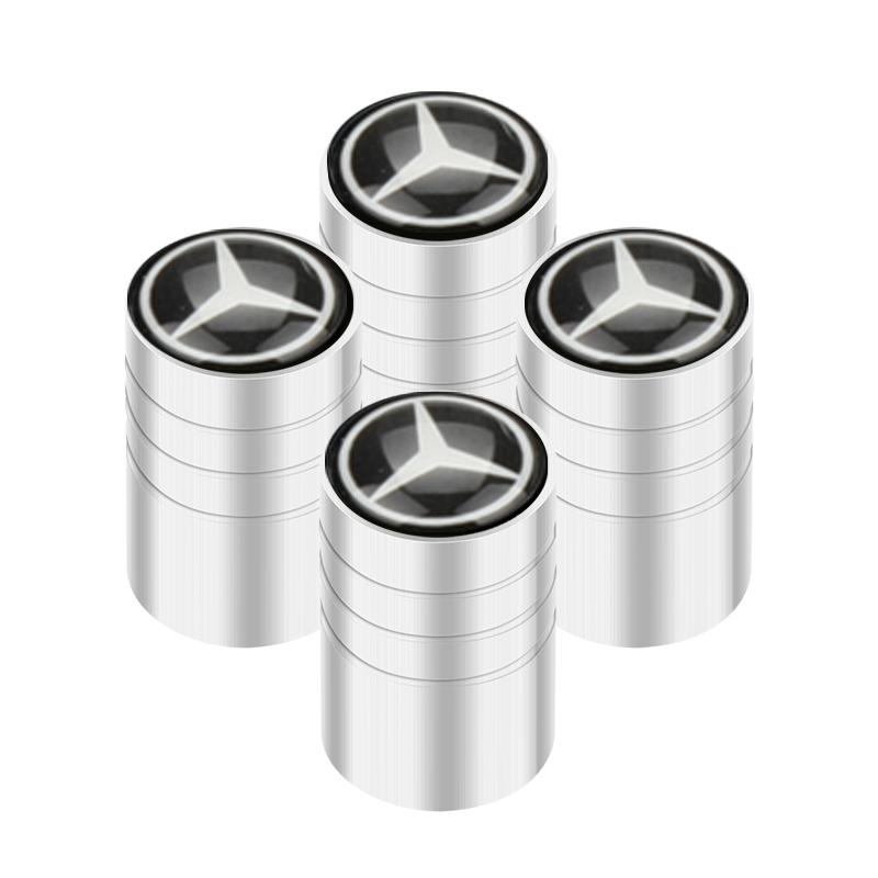 CRT1 Car Tire Valve caps Emblem metal sticker For Mercedes Benz W203 W204 W168 GLC GLE CLA accessories Interior Mouldings YZQMM-BENC