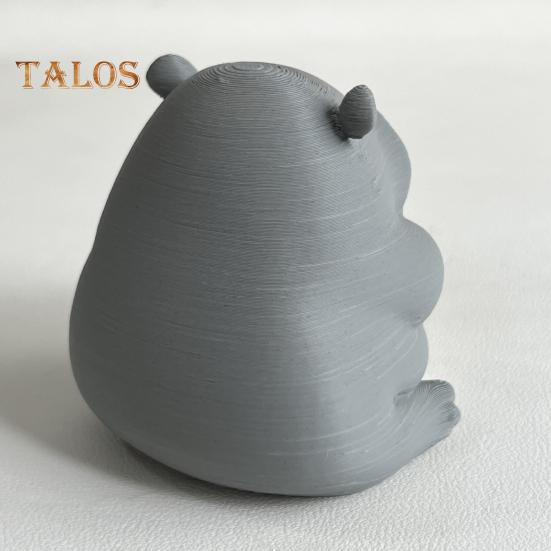 Грустный малыш бегемот 3D печатный бегемот орнамент миниатюрная фигурка бегемота настольное коллекционное украшение бегемота для домашнего офиса