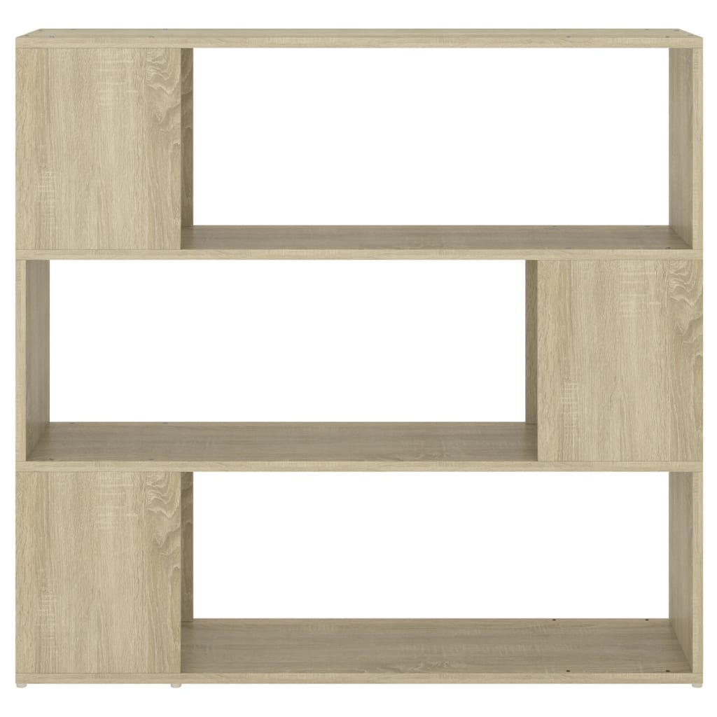 Bookshelf Room Divider Sonoma Oak 100 x 24 x 94 cm