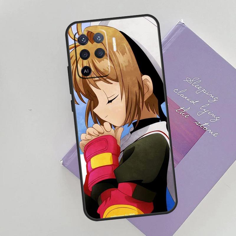 Чехол с изображением аниме Сакура Cardcaptor для OPPO Reno 5 Lite 2Z 2F A15 A52 A72 A83 A54 A74 A94 A5 A9 A31 A53 A53S 2020