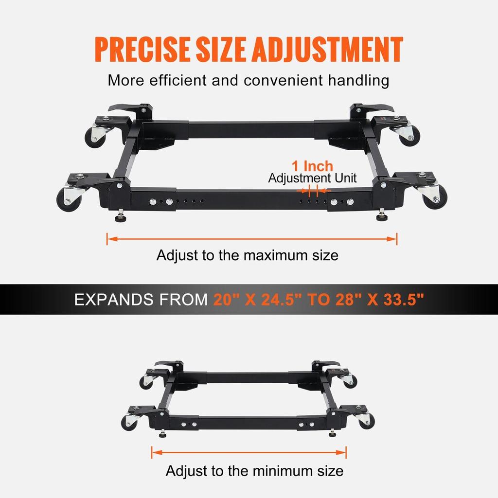 Mobile Base Heavy Duty Universal Stand 1500 lb Capacity For Tools Machines