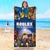 Пляжное полотенце Roblox Полотенца для путешествий и отелей Ванная комната Бассейн Плайя Детский спа Для дома Сауна Ванна Микрофибра Быстросохнущее Спортзал