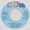 7inch Record RICHIE SPICE / ZEBRA - All Day All Night / It No Full South Block 2005 Jamaica Reggae, Ska & Dub