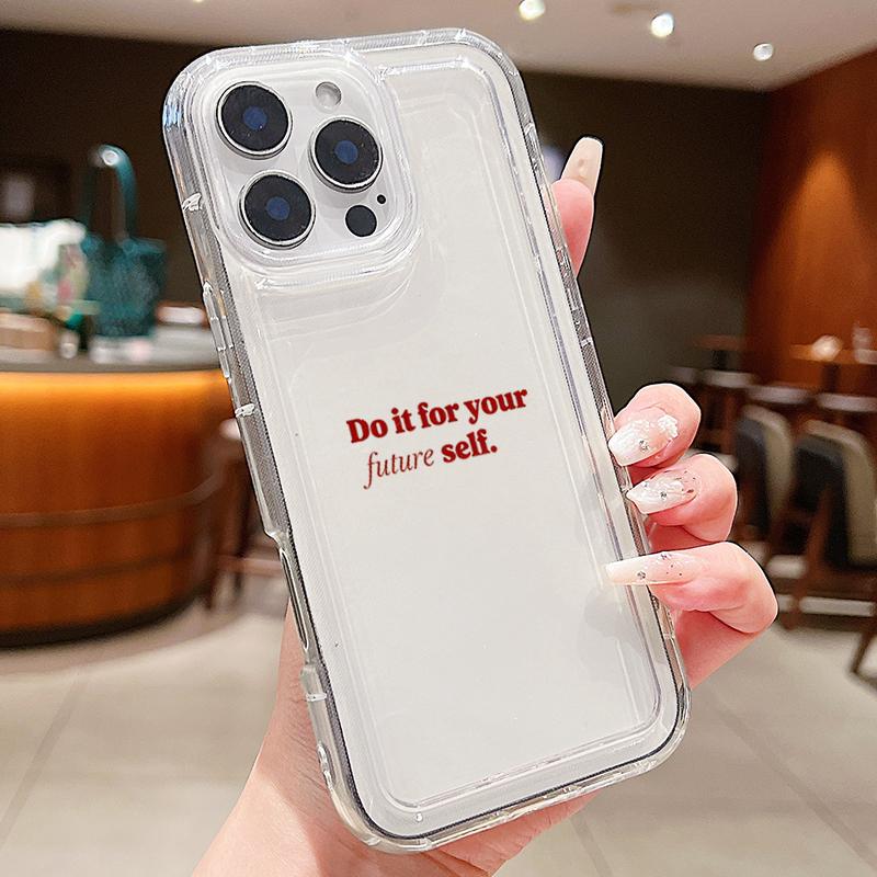 Простой Розовый Счастливый Прозрачный Чехол Для Телефона iPhone 17 Pro Max 14 15 16 Plus 13 12 11 Pro XR XS Max 7 8 17Air 16E