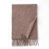 Thickened Autumn and Winter Plaid 100 Wool Scarf Atmosphere Women's All-match Fashion Warm Wool Scarf Comfortable Shawl