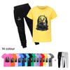 Kids Girls Boys 99 Nights In the Forest Print Short Sleeves T-Shirt Pants Trouser Clothes Set