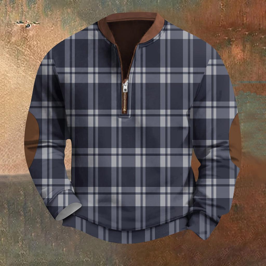 Мужская повседневная толстовка в стиле ретро с градиентным принтом