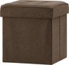 Fuji Boeki Складной табурет для хранения, стул, складной ящик для хранения и оттоманка, 38 см шириной x 38 см глубиной x 40 см высотой, коричневый, Dino 85853