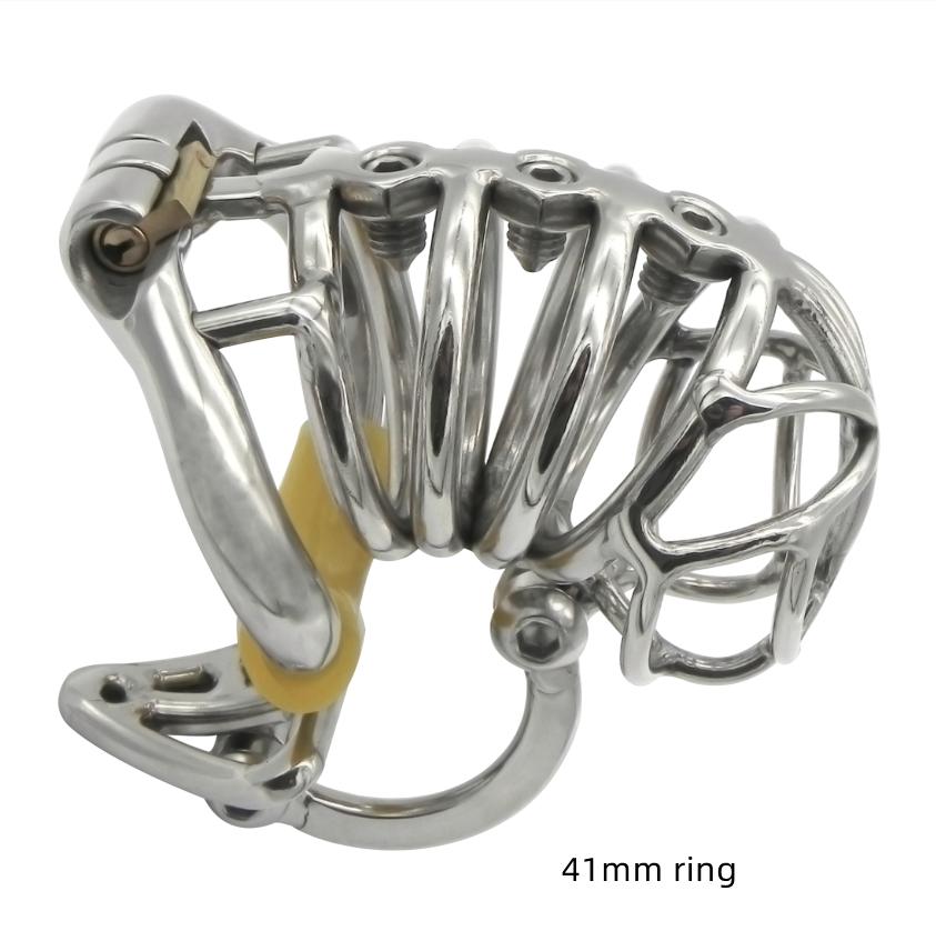 Эргономичное мужское устройство целомудрия Stealth Lock из нержавеющей стали, клетка для члена, замок для пениса, кольцо для члена, пояс верности, S069