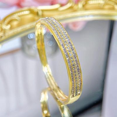CMM высококачественный роскошный прочный металлический браслет с золотым цирконием, темперамент, европейские и корейские модные женские аксессуары, современные ювелирные изделия