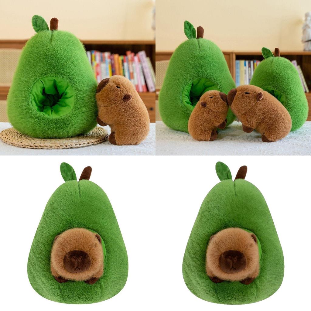 Creative Avocado Capybara Plush Doll Children Toy For Kids And Giftgiving