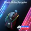 Redragon Wireless Gaming Ergonomic Mouse 16000 DPI with Rapid Fire 9 Macro Durable Power Capacity and RGB Backlight for Mouse, Key, Buttons, 170-Hour