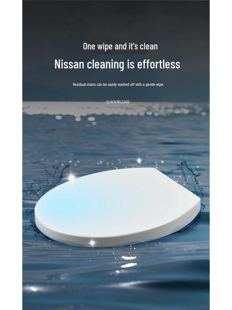 Универсальная крышка для унитаза с механизмом плавного закрывания и быстрого снятия, в старомодном стиле, с утолщенной крышкой (Тип U/V/O)