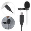 USB Computer Recording Lapel Clip Microphone Portable Mini Conference Microphone