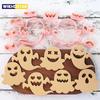 10PCS 3D Funny Ghost Design Cookie Cutting Mold Halloween Cookie Cutters DIY Chocolate Cake Fillings Cake Decoration Candy Clay