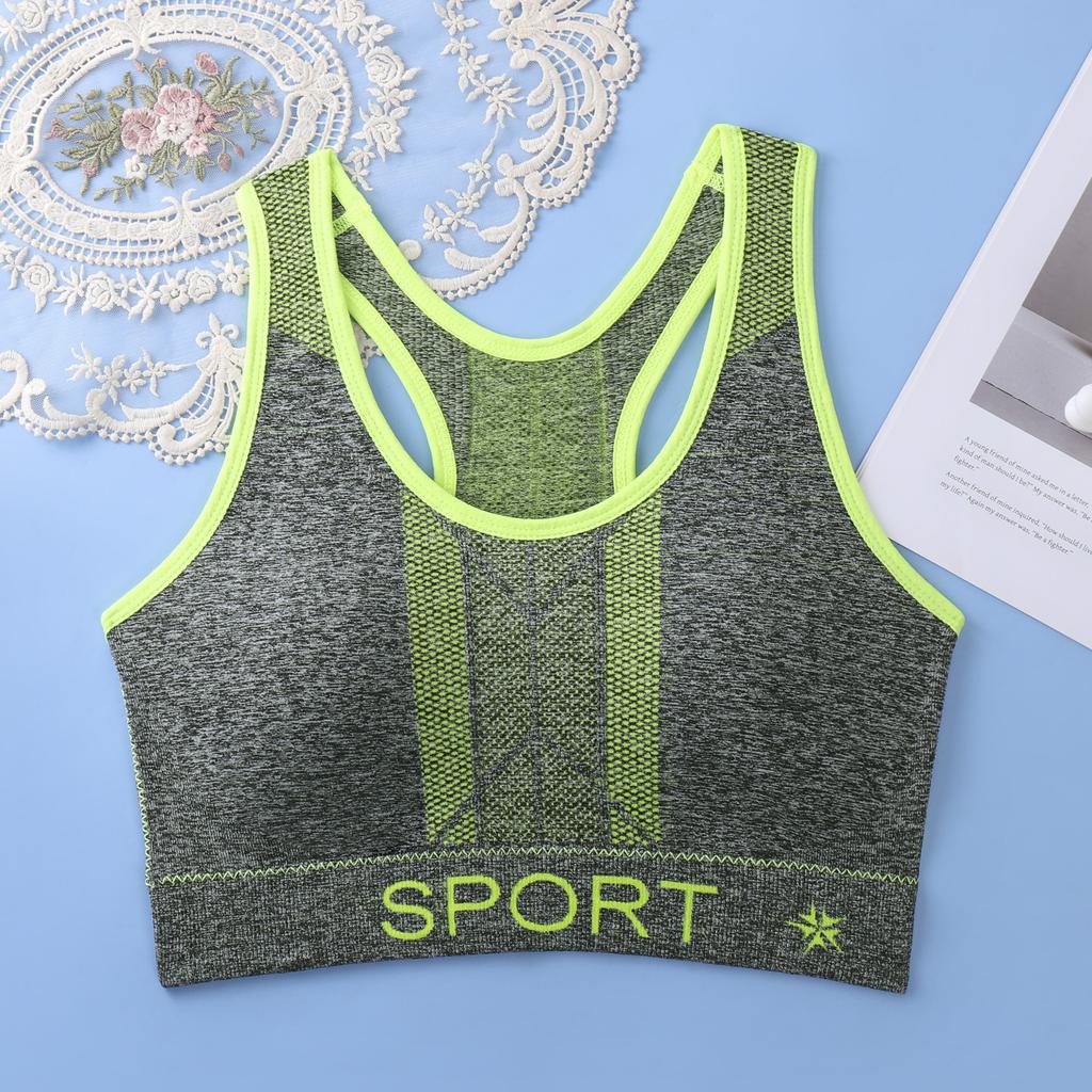 Женский Однотонный Спортивный Бюстгальтер Без Косточек, Можно Носить Сверху, с Мягкой Поддержкой и Плотно Прилегающей Поддержкой Спины, Спорт, Бег, Йога, Фитнес,