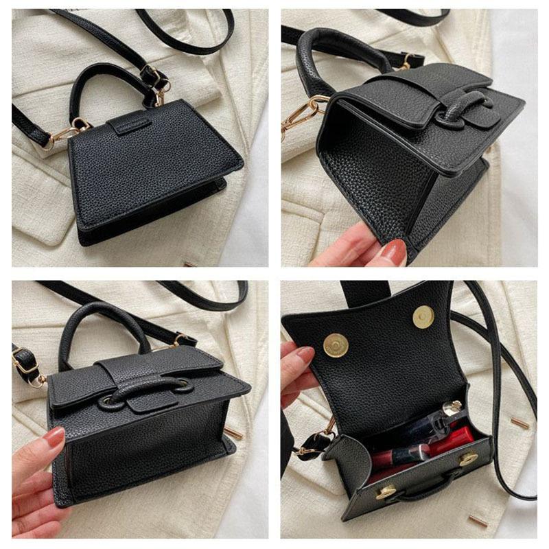 Portable Textured Small Bag, Premium Handbag, Women's 2025 New Mini Fashion Versatile Single Shoulder Messenger Small Square Bag