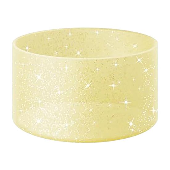 Silicone Cup Sleeve Glitter Anti-Slip Heat Insulation Cover Lightweight Water Bottle Pad