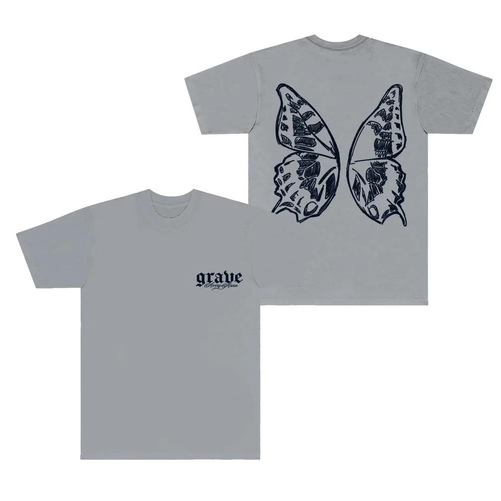 Avery Anna Grave T-Shirts Let Go Letters Tour Merch Women Men Fashion Short Sleeve Tee