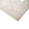Tapis salon à relief cubes extra-doux blanc 160x230
