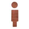 1 Set Wooden with Adhesive Backing Restroom Sign Toilet Decor Male & Female NEW Bathroom Wall Decor Toilet Sign