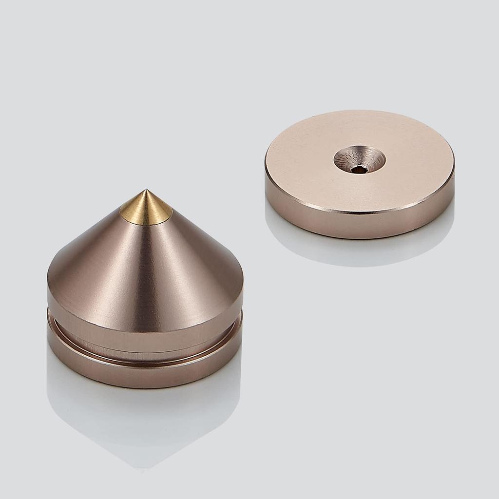 Подставки для колонок Pailvens Speaker 8 с 16 металлическими шипами для улучшения качества звука и снижения вибрации, золотые изоляторы.