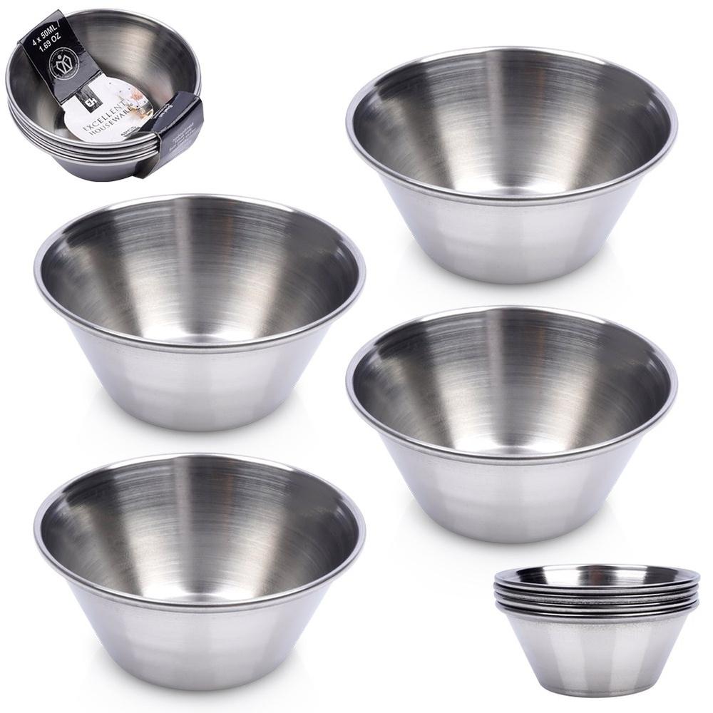 Steel dip sauce bowl 6 cm, 40 ml 4 pcs.
