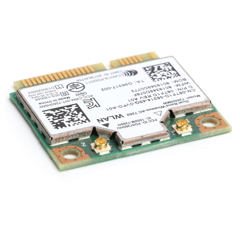 Беспроводная Wi-Fi карта Mini PCIE DualBand BT 4.0, сетевой модуль для Intel 7260 ac и Dell 7260HMW