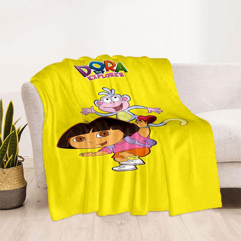 Dora Explorer Blanket Soft Warm Cozy Perfect for Bed Chair Picnics All-Season Use Modern Style Gifts For Family Or Friends