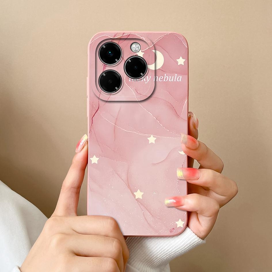 Корпус для Infinix Hot 50 Pro Plus 50i Note 40X Smart 9 Zero 40 4G 5G Мягкий чехол с небольшим цветочным узором Силиконовый прочный противоскользящий чехол для Infinix Новый чехол