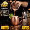 500 мл 100% Медные Кружки Чистая Цельная Форма для Moscow Mule Чистые Медные Кружки 17 унций Коктейльные Кружки Пивная Молочная Кружка Посуда