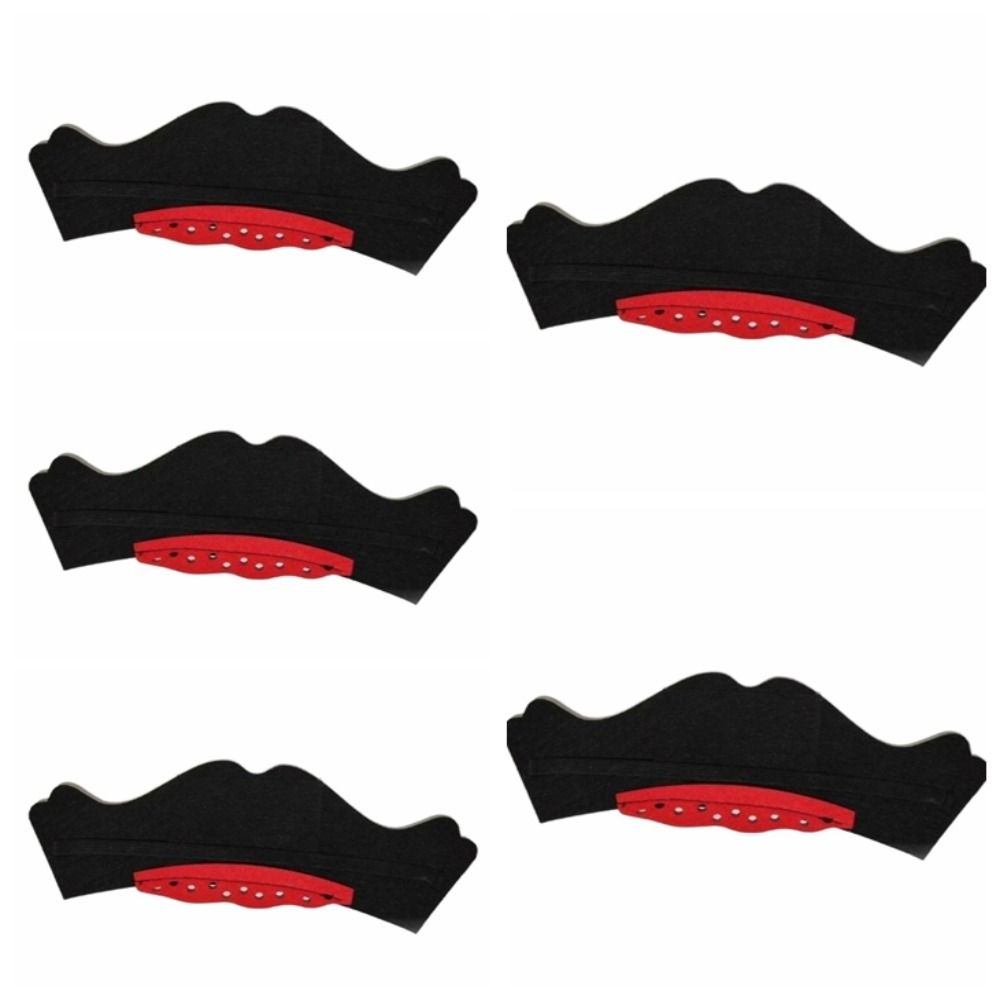 5Pcs Horror Felt Pirate Hat Black Skull Pirate Captain Cap Props Accessories Masquerade Party