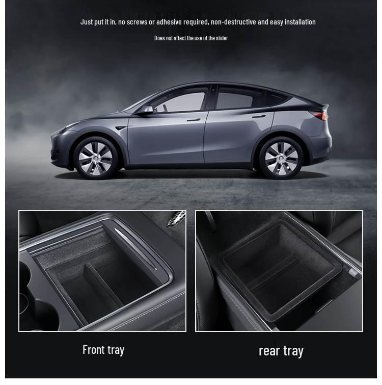 Органайзер для хранения на центральную консоль для Tesla Model Y/3 Refresh подлокотник