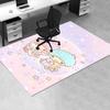 Office Rug Little Twin Stars, Sanrio Characters Anti-Slip Rug, Machine Washable for Living Room, Bedroom, Office, Multiple Sizes, Bedroom Mat, Decorat