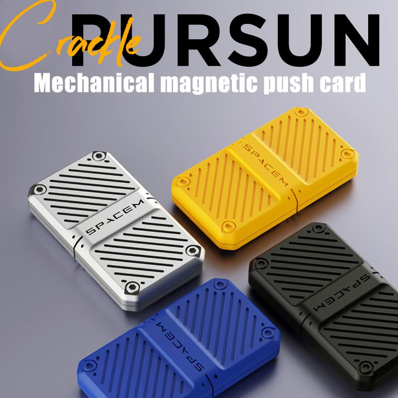 Машина Магнитный слайдер Push Fidget Toy Декомпрессионная металлическая EDC тактильная монета Fidget Spinner для взрослых Подарки для снятия стресса