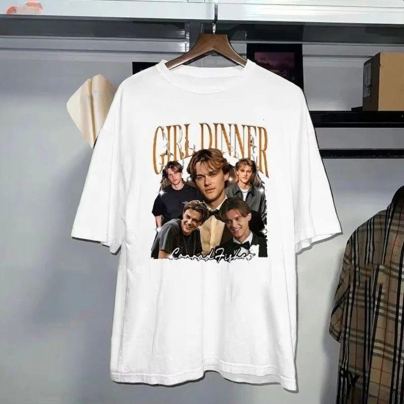 Винтажная футболка Conrad Fisher Dinner Fan Shirt Команда Conrad Лето, когда я стала красивой Футболка Ретро Романтика Топ Графические футболки Унисекс